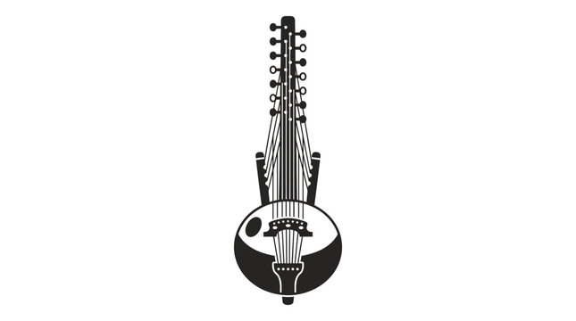 African Kora Harp Lute - Traditional String Instrument Icon