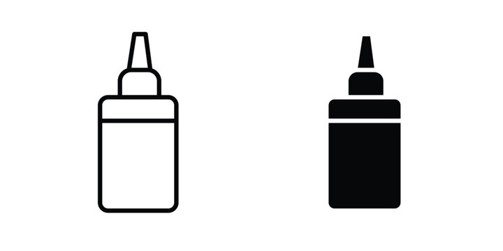 Nasal spray icon pack in black vector type