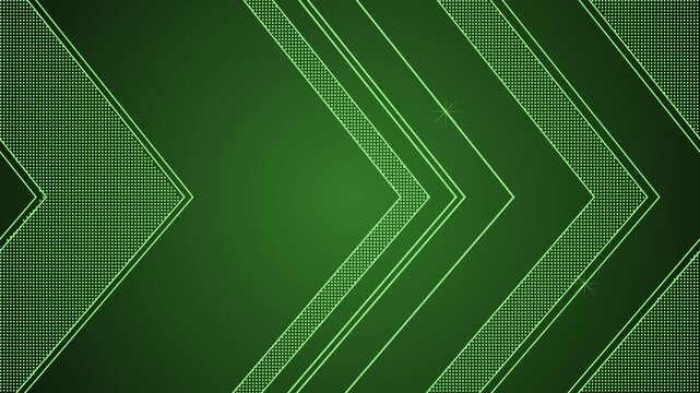 Chevron geometric shape background animation, Abstract geometric chevron pattern with dotted textures and thin glowing lines