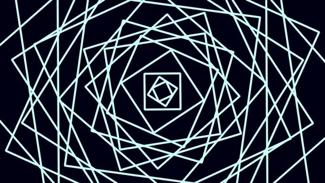 Abstract geometric pattern with overlapping lines on dark background