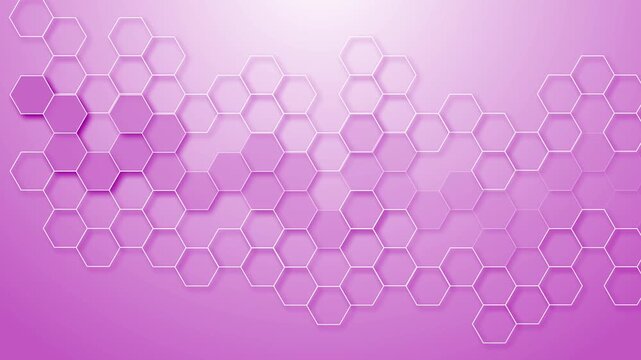 Hexagonal honeycomb pattern shape gradient background animation