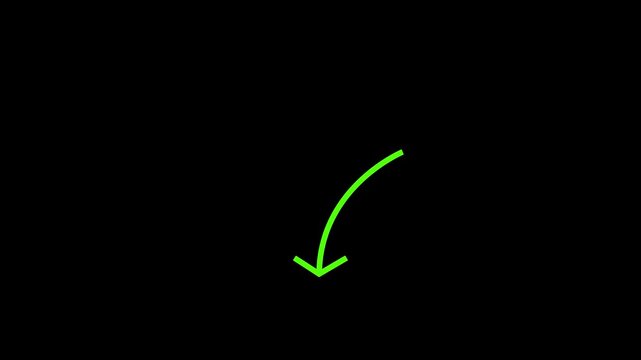 Pointing Downward arrow pointer symbol downward pointing directional symbol.