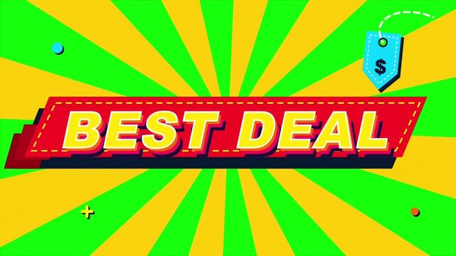 Best Deal Promotional Banner with Dynamic Background for Marketing Campaigns.
