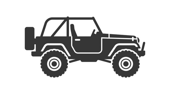 Off-road Jeep Silhouette Icon