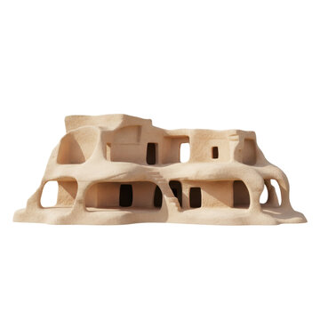 Miniature Clay Adobe Style Desert Dwelling Model