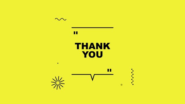 Sleek and modern 'Thank You' concept for user interfaces, incorporating minimalist geometric visuals