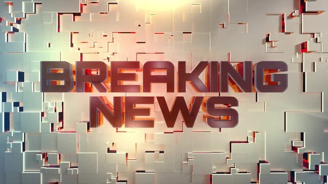 Breaking News  Banner Animation for TV Broadcast and Live News Coverage