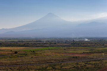 Fototapeta premium View of Mount Ararat and Armenian Highland