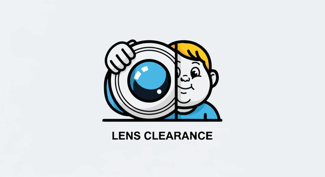 Cartoon faces peeking from the bottom in halftone dot style