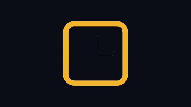 Geometric plus symbol inside a golden square on black