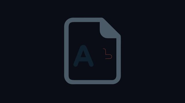 A plus grade document icon with rounded corners