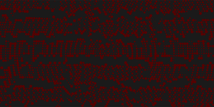 Seamless red and black distant hexagons pattern vector