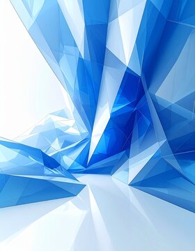 Modern Blue Polygonal Abstract Corporate Background Design