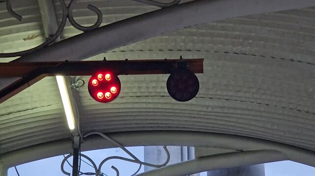 This is light bulb on the wall for lift indicator