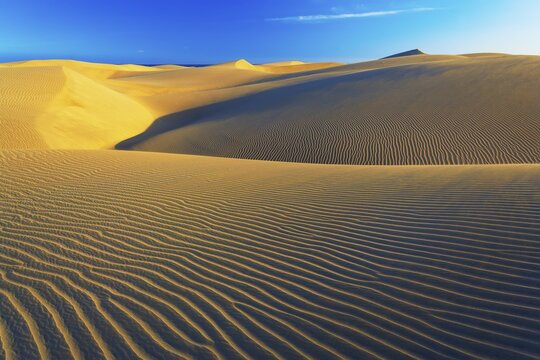 Wave pattern, Maspalomas sandy dunes, Gran Canaria, Canary Islands, Spain