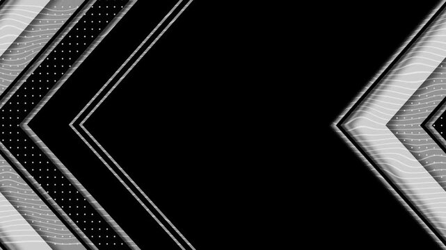 Background layered diagonal chevron shapes and dotted patterns animation