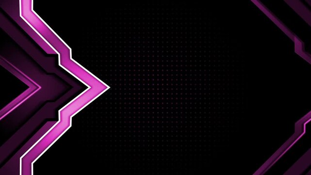 Abstract background with layered angular chevron shapes animation