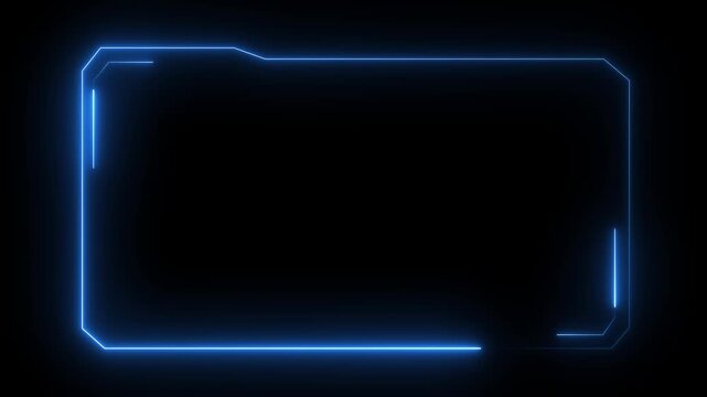 Hud Frame Digital Technology Sci-fi Frame Interface. HUD concept design of frame with brackets, equalizers, data, futuristic elements. overlay template futuristic cyber frame and technology concept..