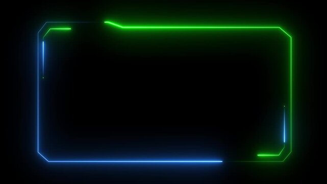 Hud Frame Digital Technology Sci-fi Frame Interface. HUD concept design of frame with brackets, equalizers, data, futuristic elements. overlay template futuristic cyber frame and technology concept..