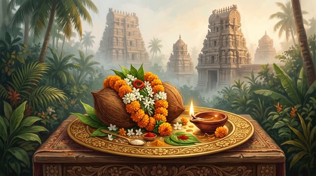 Happy guru purnima indian religious festival background