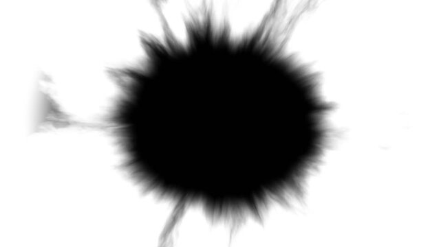 Smoldering Screen Edges Living Vignette, Creeping Smoke Inward Seamless Loop Luma Matte 4K