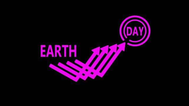 Earth Day Sustainability Growth Environmental Protection Concept with Upward Arrows.