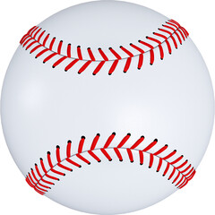 Obraz premium Baseball Ball Isolated on Transparent Background