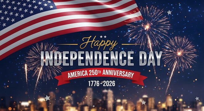 Happy independence day america 250th anniversary celebration