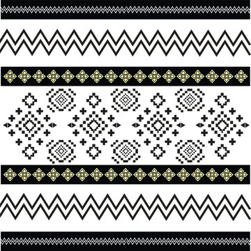 Lao Fabric pattern Design an illustration