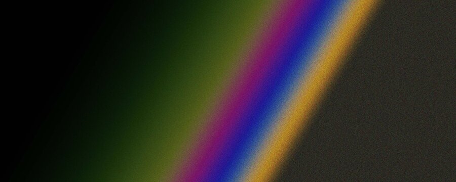 Abstract light diffraction effect showing rainbow color spectrum on dark surface with spectrum diffraction gradient abstract artistic aesthetic creative
