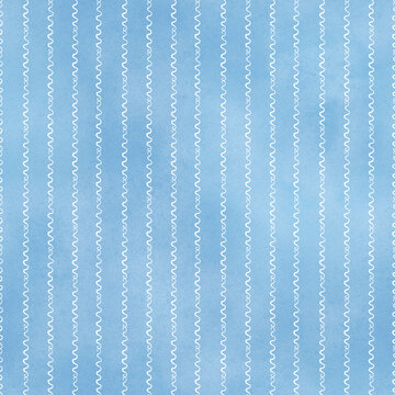 Watercolor  Zigzag Seamless Pattern.
