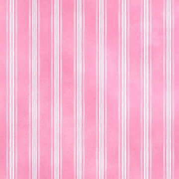 Pink Watercolor Stripe Seamless Pattern