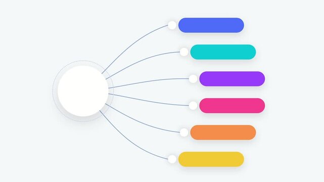 Animated Mind Map Visualizing Ideas and Data Flow