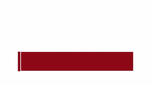 Clean minimal  lower third bar on transparent background . Ideal for titles, names, and captions in corporate videos, presentations, and social media content in 4K with Alpha Channel