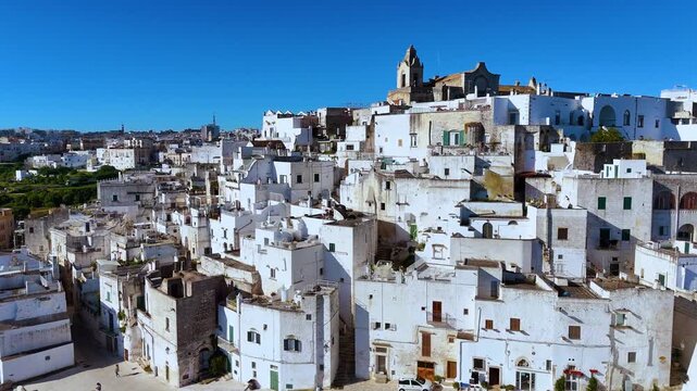 View of Ostuni in the province of Brindisi, Apulia, Italy.