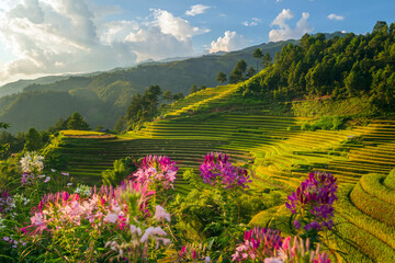 Fototapeta premium Natural and urban views of Vietnam