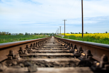 Fototapeta premium Ostseebad Kühlungsborn Bäderbahn, Schienen, Mecklenburg-Vorpommern