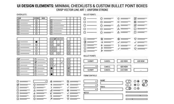 Minimal Checklist and Bullet Journal Template