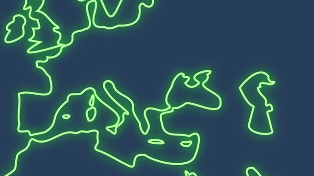 Romania Location Highlight on Global Map, Eastern European Country Animation