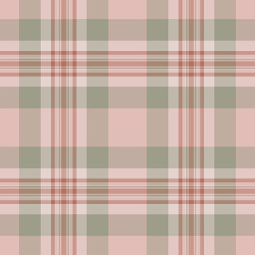 Customer plaid check seamless, rag vector background fabric. Home pattern textile tartan texture in pastel and light colors.