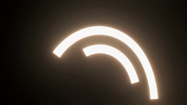 Soft Arc of Light Bending and Collapsing on Itself