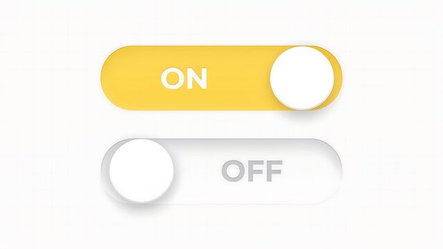 Switch, toggle button, on off, interface element, UI design