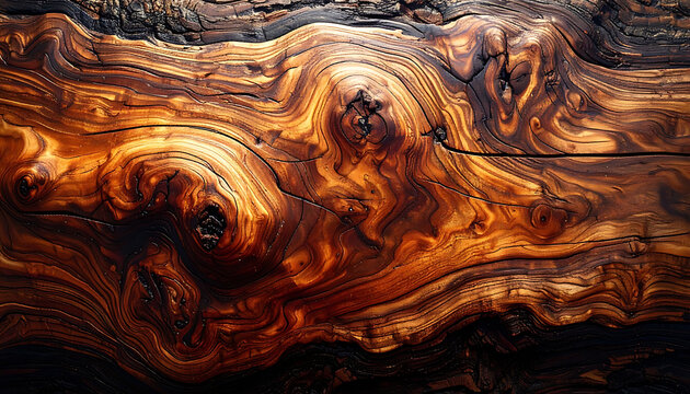 close-up texture of burnt wood grain with swirling patterns and small dots, rustic and natural background