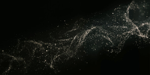 Black and white spider web on dark abstract galaxy night sky background with stars, nebula and cosmic texture © YEASMIN
