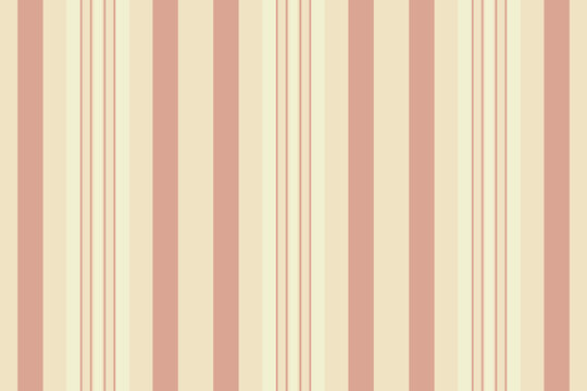 B0s textile vertical background, nostalgic lines stripe texture. Fribal vector fabric pattern seamless in light and orange colors.