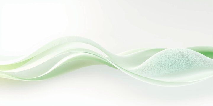 Abstract blue and green wave background with dynamic light lines, curved patterns, and motion elements for modern technology or business wallpaper design illustration