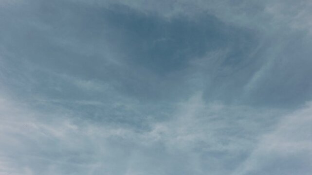 High and thin clouds in a blue sky