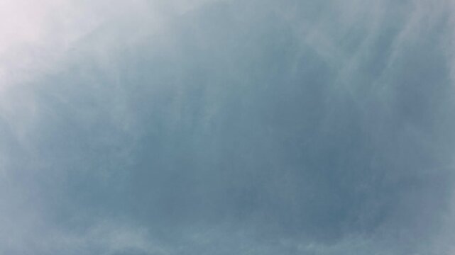 High and thin clouds in a blue sky