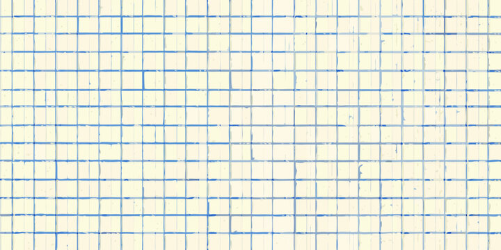 Graph paper background with blue grid lines simple repeating pattern