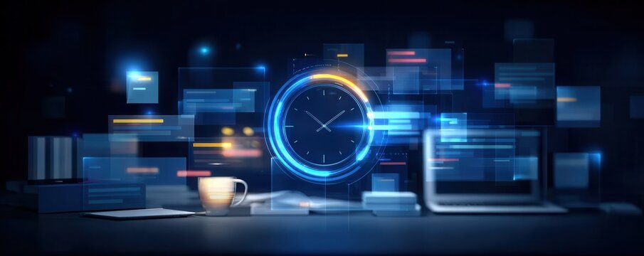 The home office allows for a working life where the timeline and a schedule on the calendar keep a task moving forward in time.